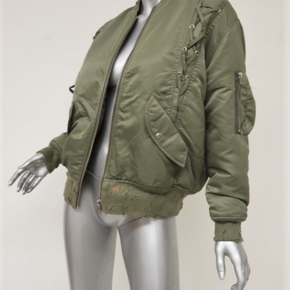 IRO.JEANS Bomber Jacket Attila Lace-Up - Picture 4 of 7